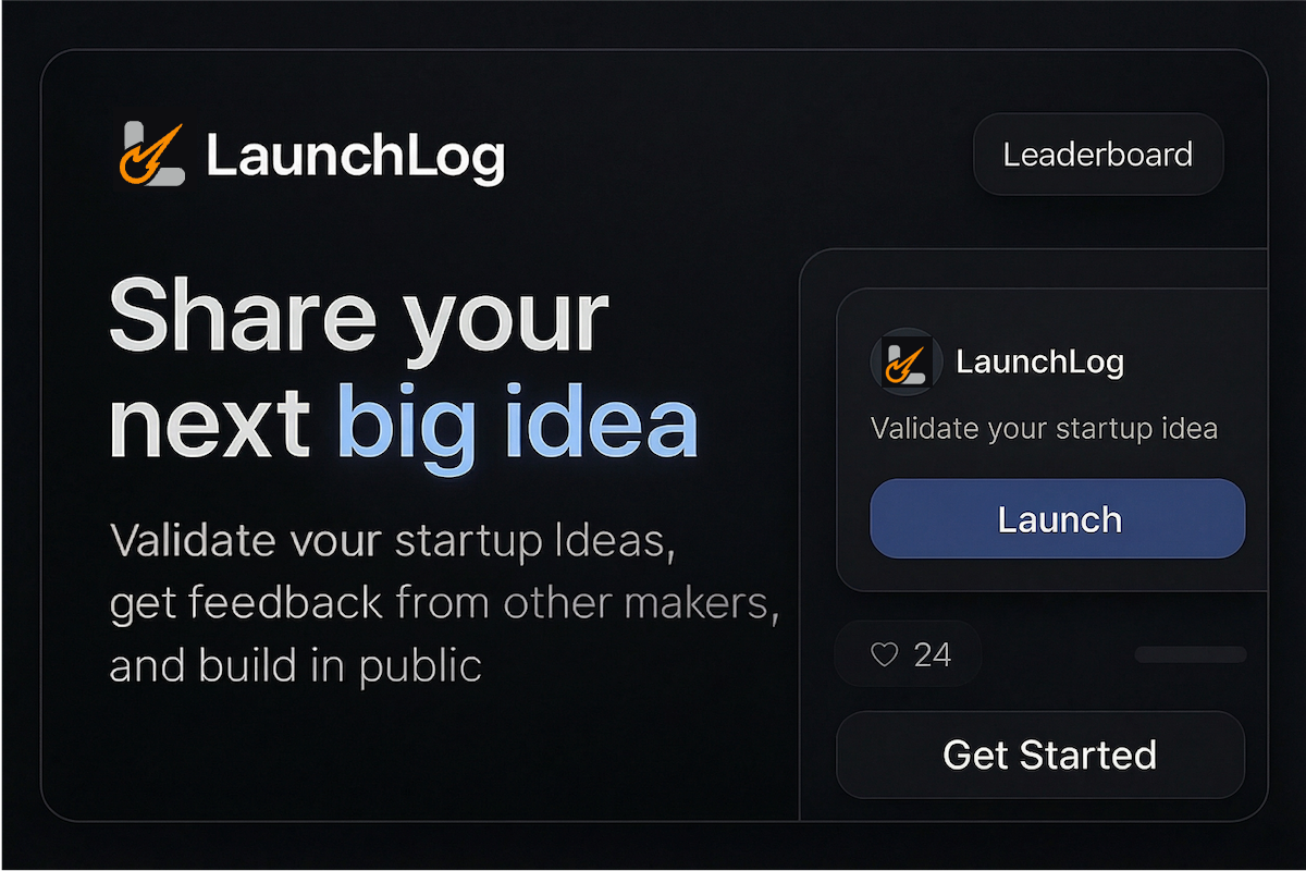 LaunchLog - AI Startup Roast & Build in Public